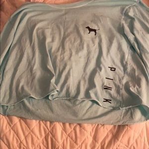 A long sleeve crop top